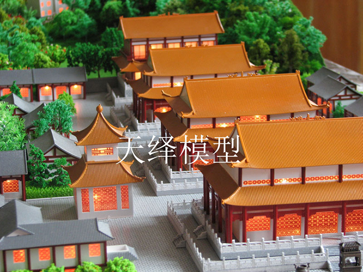 寺廟模型
